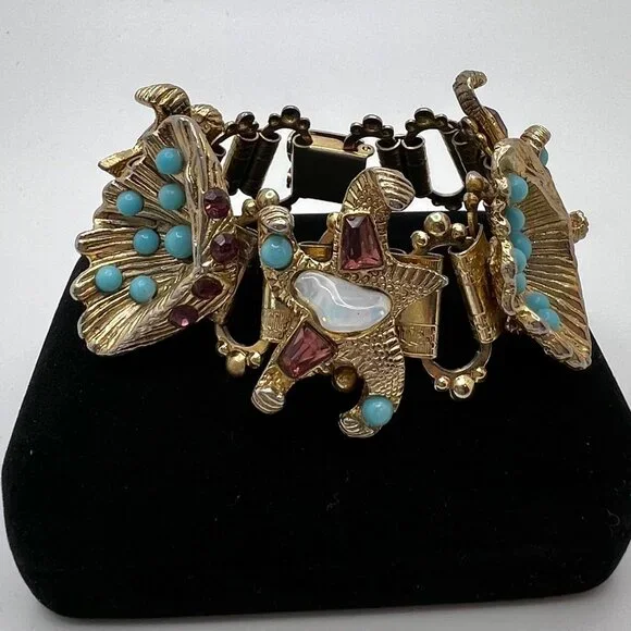 Enchanted Starfish and Sea Shells Vintage Bracelet - Picture 8 of 8